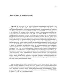 About the Contributors