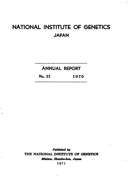 National Institute of Genetics Japan