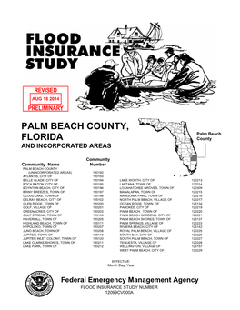 Palm Beach County, Florida and Incorporated Areas