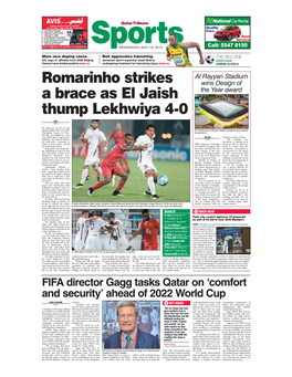 Romarinho Strikes a Brace As El Jaish Thump Lekhwiya