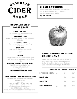 BCH Beverage Menu