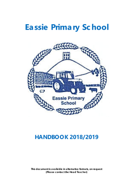Eassie Primary School Handbook