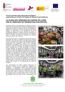 La Plaza Del Mercado De Castro Se Llenó C0n El Mercado De Productos Ecológicos