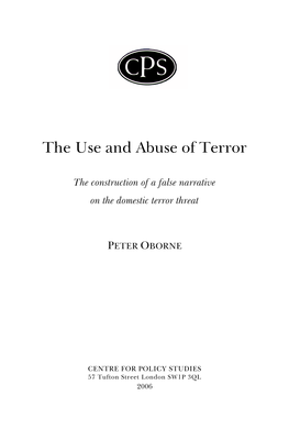 The Use and Abuse of Terror