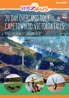 CAPE TOWN to VICTORIA FALLS 2020: 20 Days