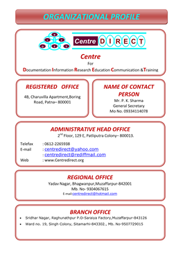 Organizational Profile