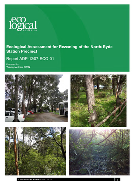 Ecological Assessment for Rezoning of the North Ryde Station Precinct Report ADP-1207-ECO-01