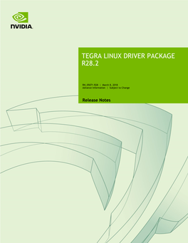 Tegra Linux Driver Package R28.2