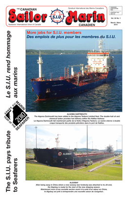 The S.I.U. Pays Tribute to Seafarers Le S.I.U. Rend Hommage Aux Marins