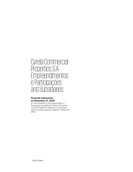 Cyrela Commercial Properties S.A. Empreendimentos E Participações and Subsidiaries