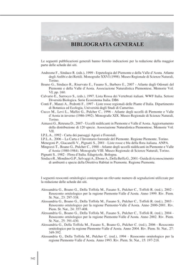 Bibliografia Generale