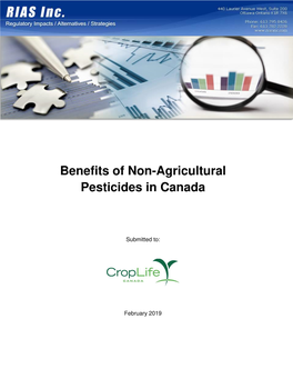 Benefits of Non-Agricultural Pesticides in Canada