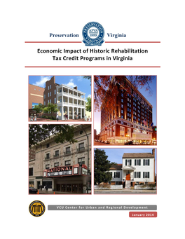 Economic Impact of Historic Rehabilitation Tax Credit Programs in Virginia