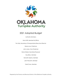 2021 Adopted Budget