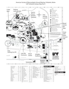 Fairbanks, Alaska UAF Fairbanks Campus Map Part II