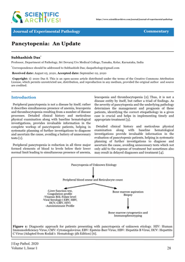 Pancytopenia: an Update