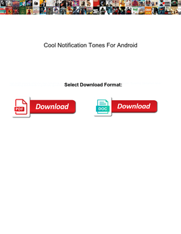 Cool Notification Tones for Android