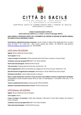 Città Di Sacile Piazza Del Popolo 65 - 33077 Sacile (Pn) C.F