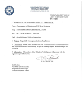 Comdtmidninst 1020.3C Midn Uniform Board Apr 3 0 2018