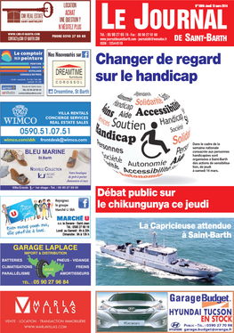 DE SAINT-BARTH ISSN : 1254-0110 Changer De Regard Sur Le Handicap