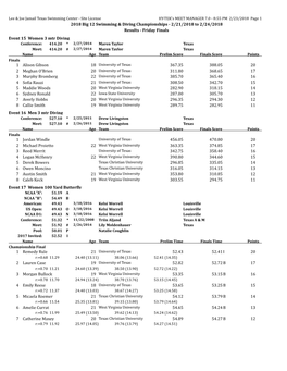 2018 Big 12 Swimming & Diving Championships