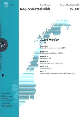 Regionalstatistikk 2000 Aust-Agder