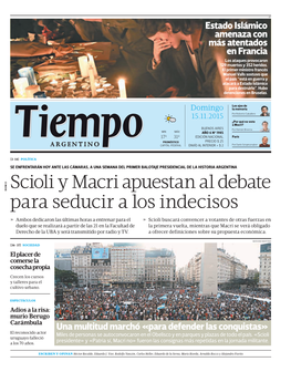 Scioli Y Macri Apuestan Al Debate Para Seducir a Los Indecisos