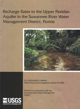 Recharge Rates to the Upper Floridan Aquifer in the Suwannee River Water Management District, Florida