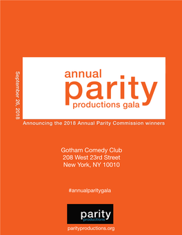 Gotham Comedy Club 208 West 23Rd Street New York, NY 10010