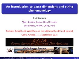 An Introduction to Extra Dimensions and String Phenomenology