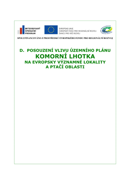 Komorní Lhotka Na Evropsky Významné Lokality a Ptačí Oblasti