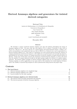 Derived Azumaya Algebras and Generators for Twisted Derived Categories