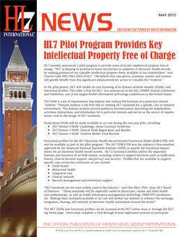 HL7 Pilot Program Provides Key Intellectual Property Free of Charge