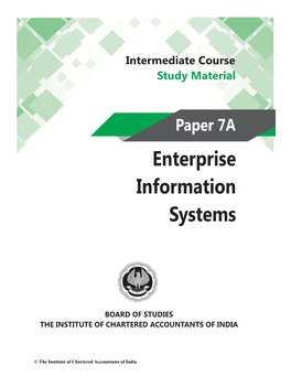 Enterprise Information Systems