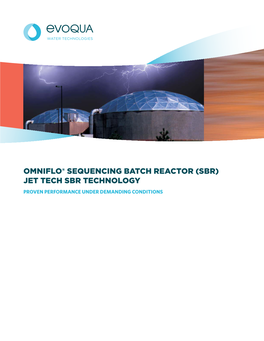 Omniflo® Sequencing Batch Reactor (Sbr) Jet Tech Sbr Technology