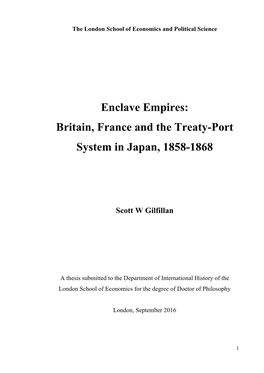 Enclave Empires: Britain, France and the Treaty-Port System in Japan, 1858-1868