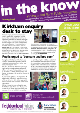 Kirkham Enquiry Desk to Stay