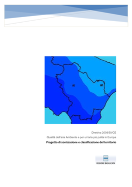 Progetto Di Zonizzazione E Classificazione Del Territorio