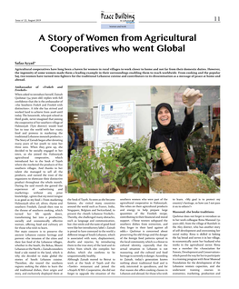 A Story of Women from Agricultural Cooperatives Who Went Global
