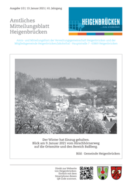 Amtliches Mitteilungsblatt Heigenbrücken