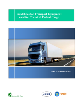 Guidelines for Transport Equipment Used for Chemical Packed Cargo