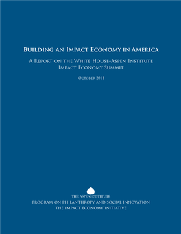 Building an Impact Economy in America