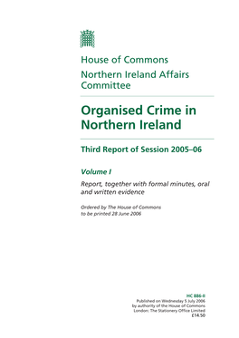 Organised Crime in Northern Ireland