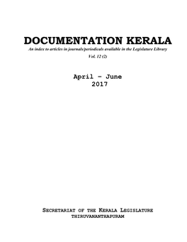 Documentation Kerala