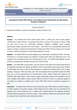 Journalofproteomicsan Dgenomicsresearch