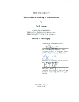 Spectroelectrochemistry of Nanomaterials by Anjli Kumar