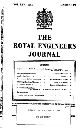 The Royal Engineers Journal