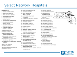 Select Network Hospitals