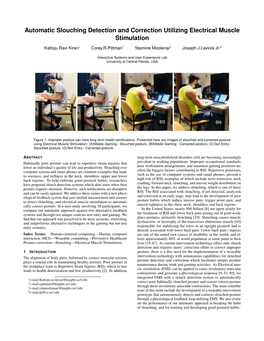 Automatic Slouching Detection and Correction Utilizing Electrical Muscle Stimulation