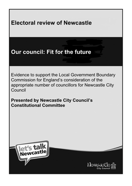 Electoral Review of Newcastle Our Council